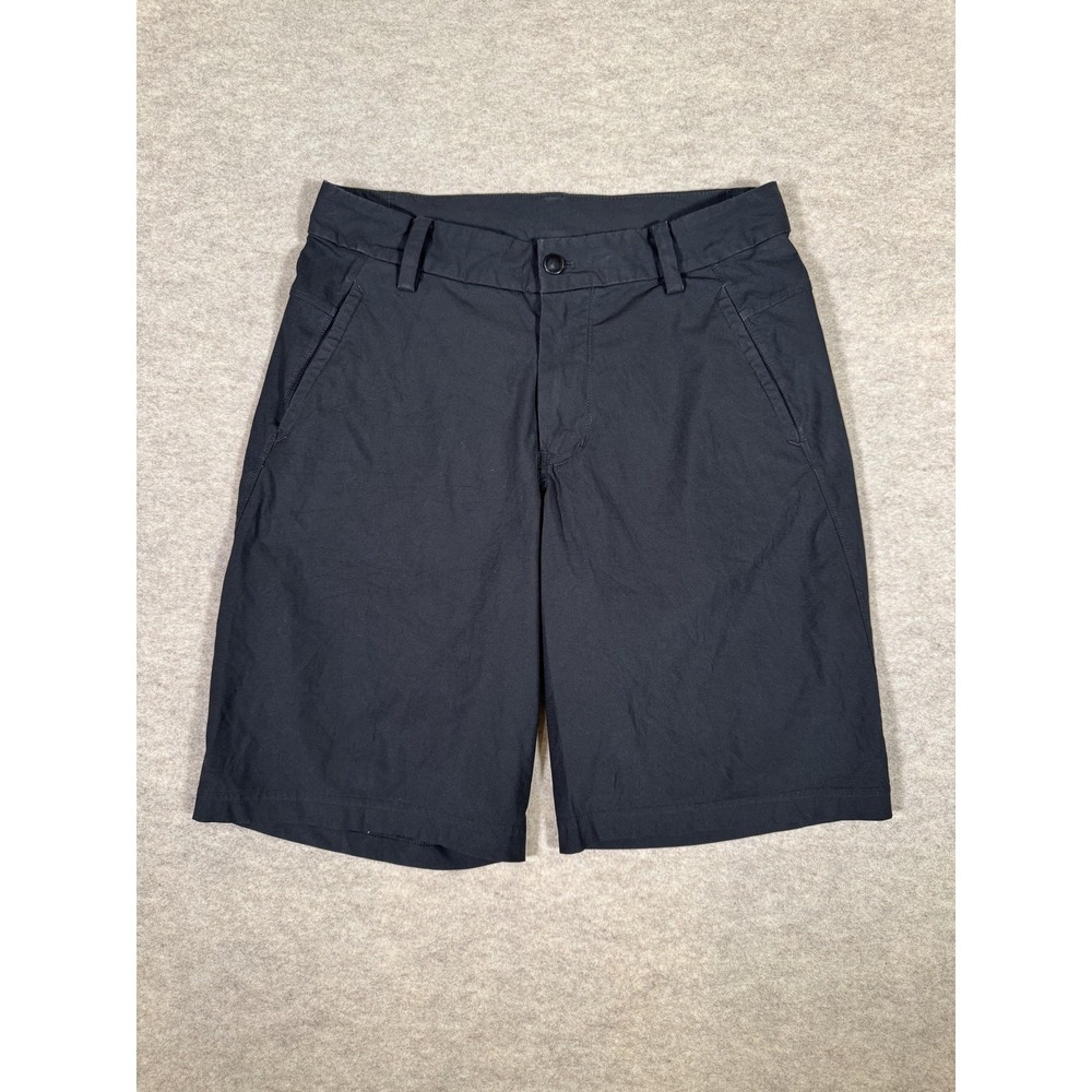 Lululemon Shorts Mens 32 Black Chino Zip Fly Casual Stretch Pockets Lightweight